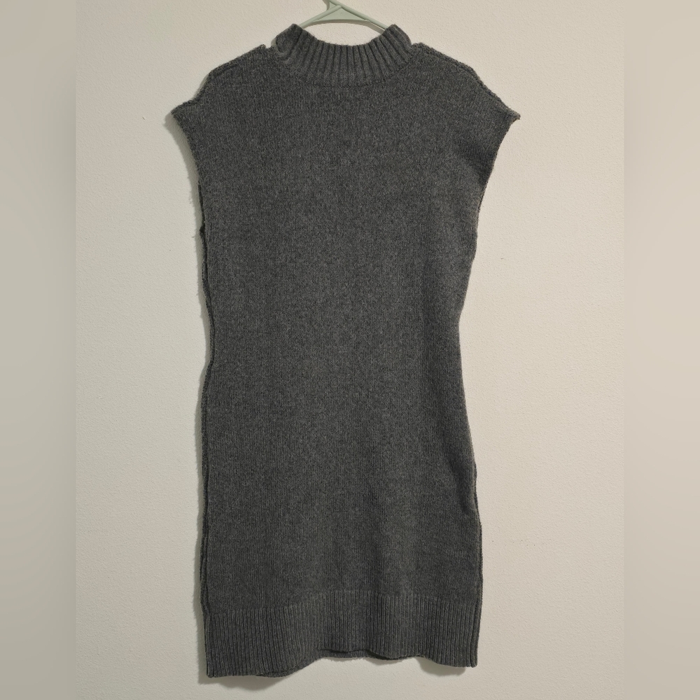 Gray Sleeveless Turtleneck Dress Maurices